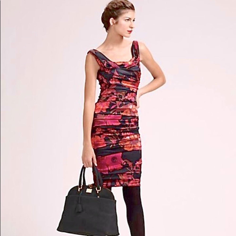 Dolce& Gabbana Rushed Stretch Silk Satin Dress